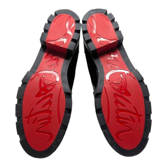 Christian Louboutin Montezu Chelsea Lug Sole Ankle Boot Chunky Patent 39 - Picture 11 of 13